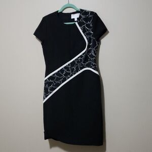 𝅺hugo Boss Black and White Dress